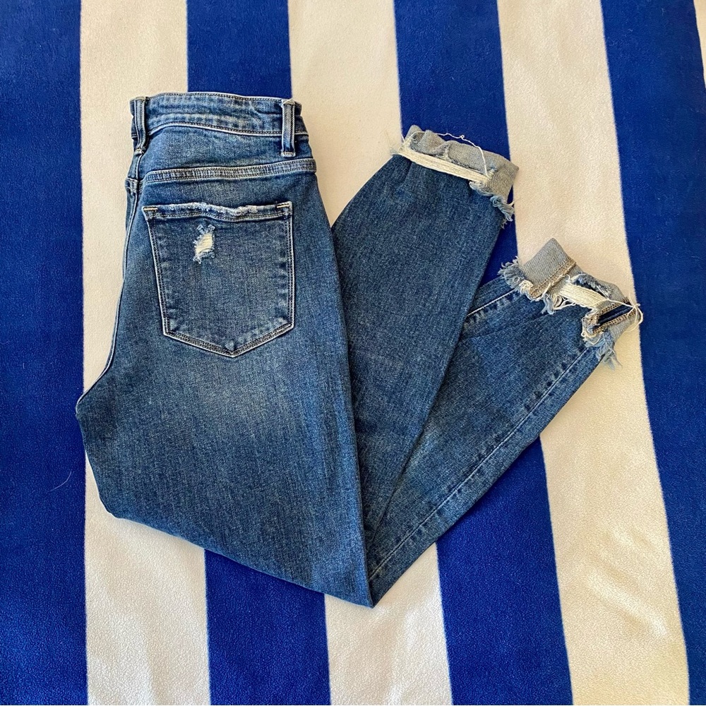 Flying Monkey Mid/High Rise Distressed Skinny Jeans size 28